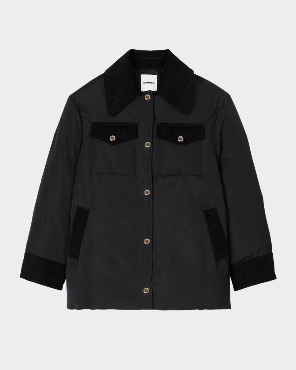 Ronald Corduroy Paneled Puffer Jacket