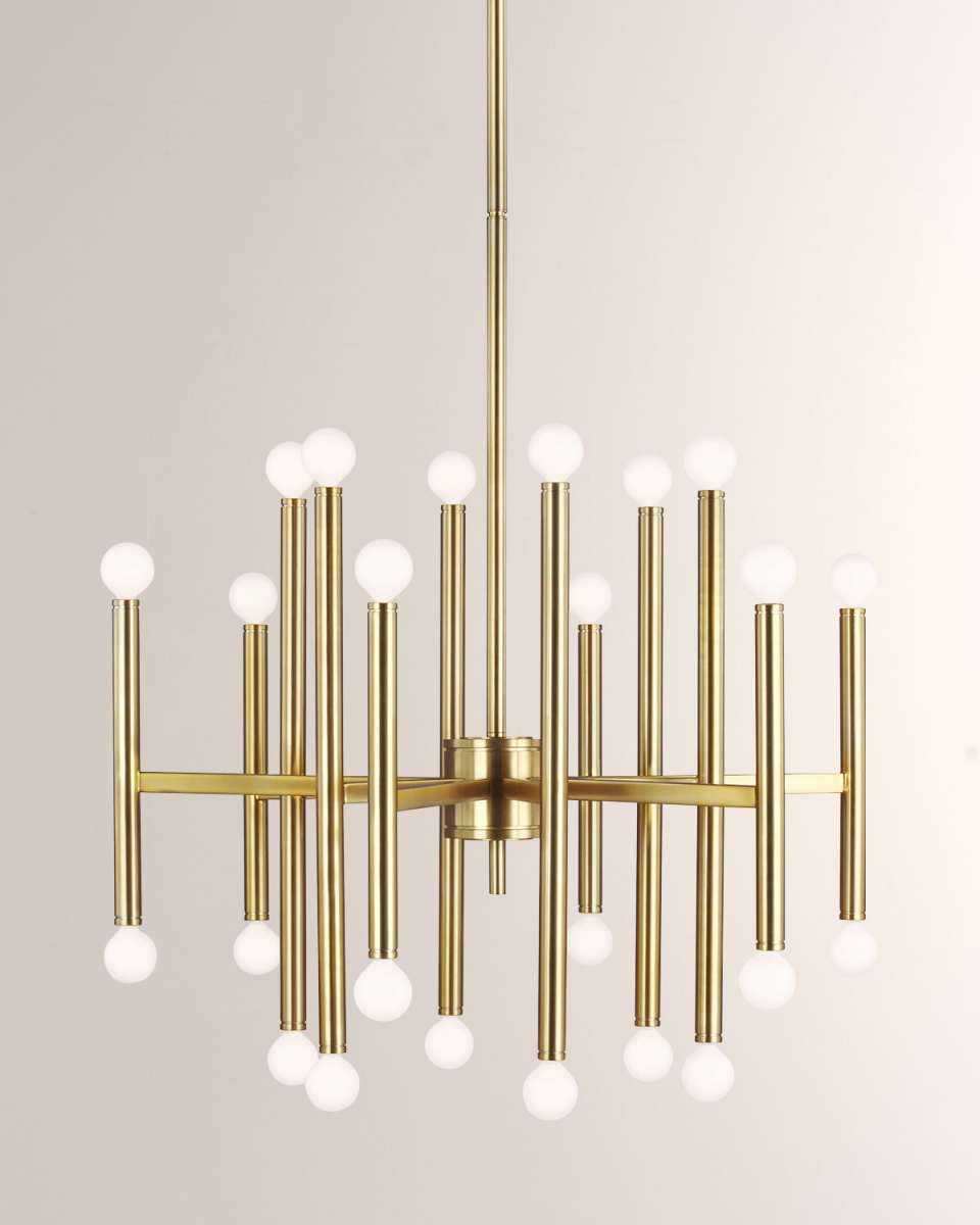 24 - Light Chandelier Beckham Modern By Thomas O'Brien