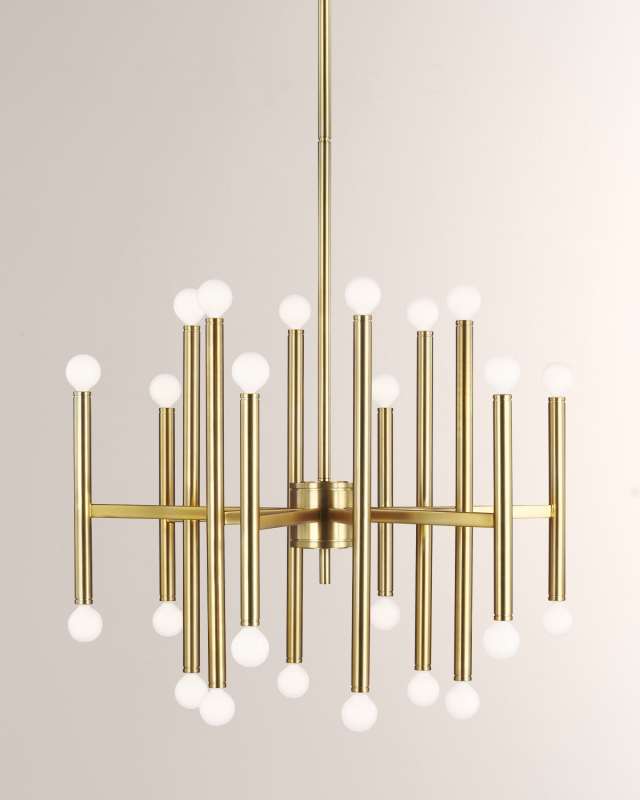 24 - Light Chandelier Beckham Modern By Thomas O'Brien