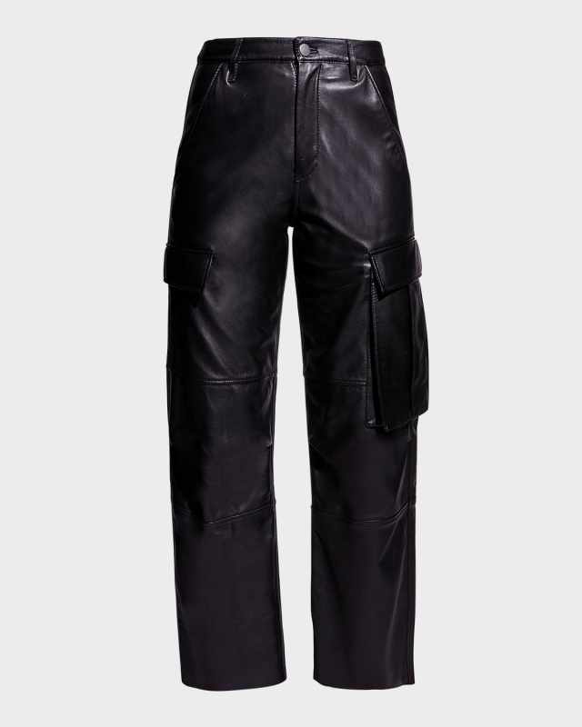 Cole Upcycled Leather Cargo Pants