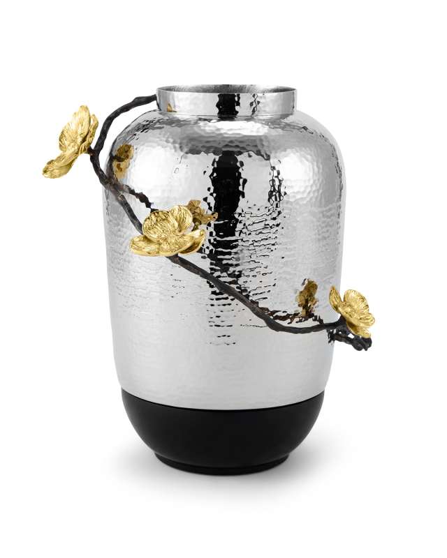 Gold Orchid Large Rose Vase