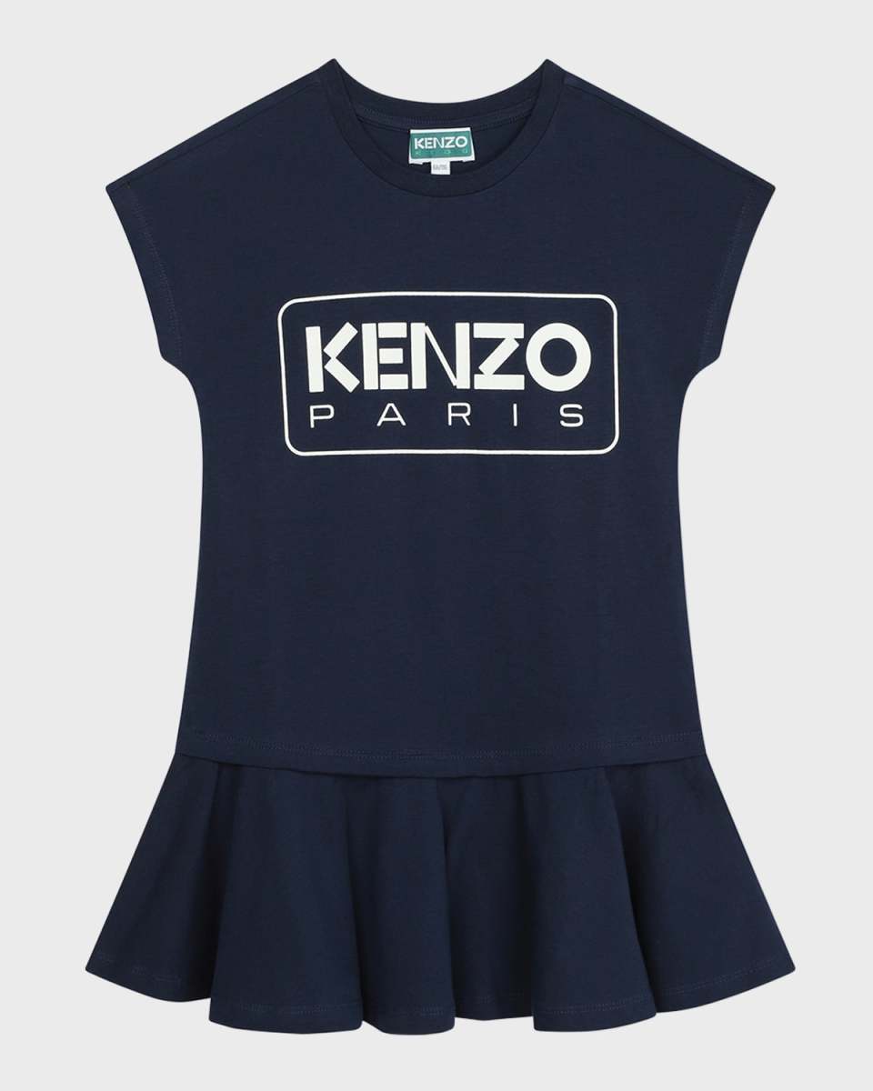 Girl's Classic Logo-Print Dress, Size 6-