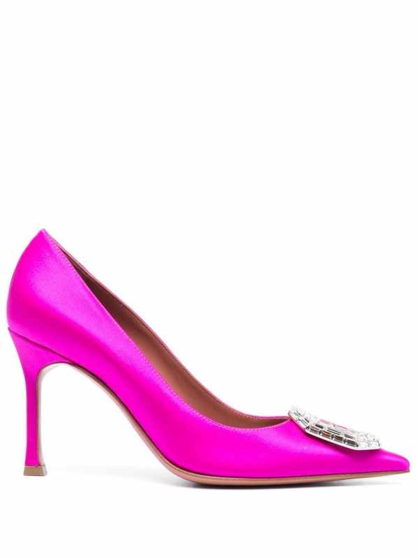 Camelia 90mm crystal-embellished pumps