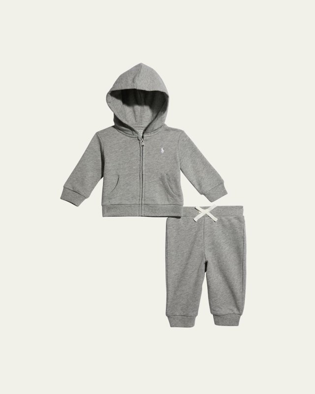 Boy's Atlantic Terry 2-Piece Sweatsuit, Size 3M-