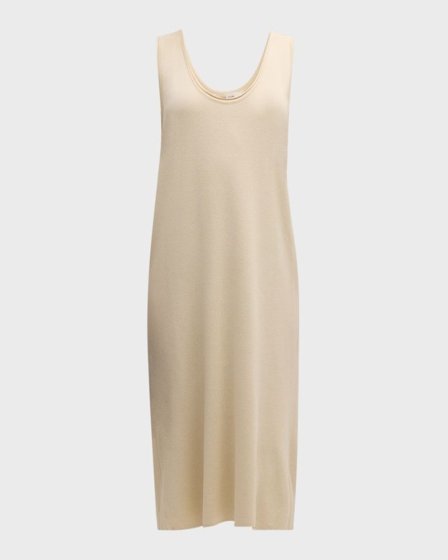 Garfield Scoop-Neck Sleeveless Silk Knit Dress