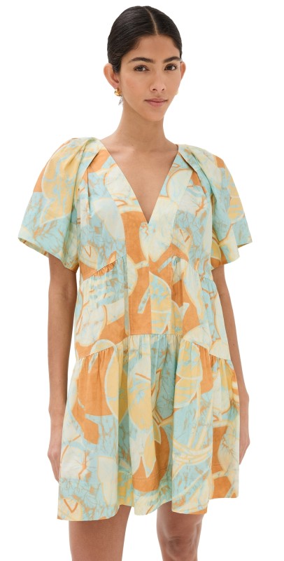 A. L.C. Camila Dress Cumin/Sea Glass