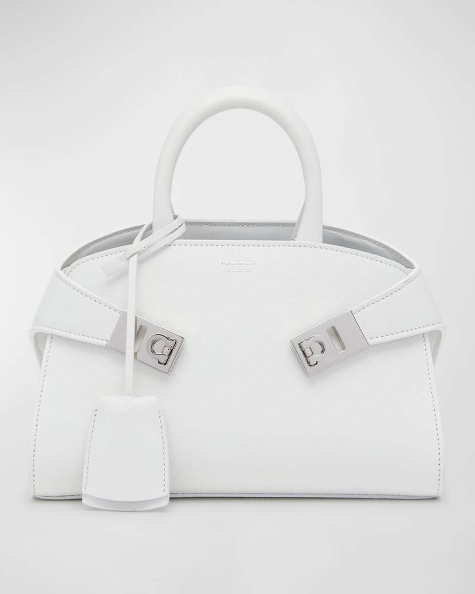 Mini Hug Leather Top-Handle Bag