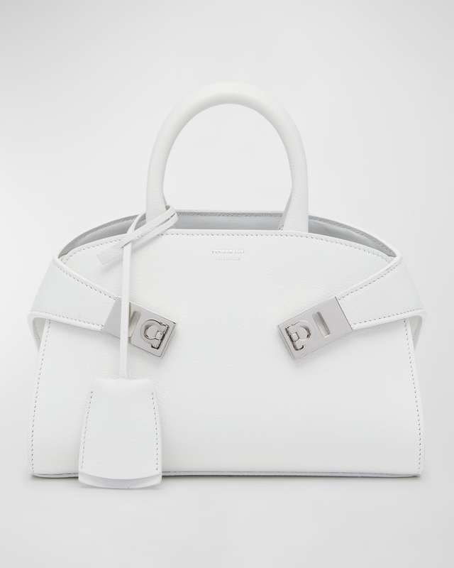 Mini Hug Leather Top-Handle Bag