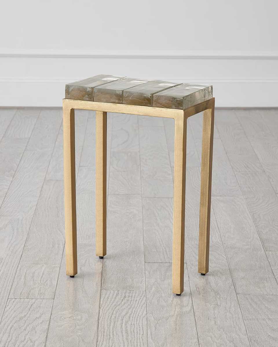 Ice Block Accent Table
