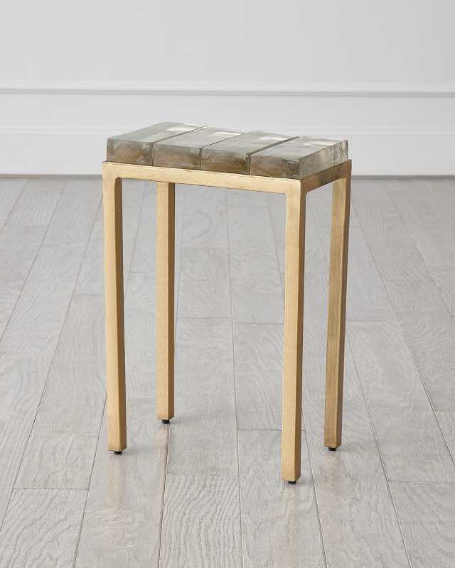Ice Block Accent Table