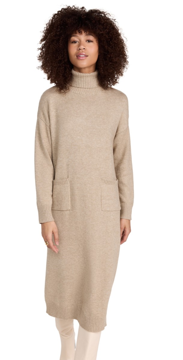 Line & Dot Rianne Sweater Dress Beige