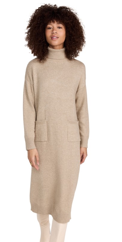 Line & Dot Rianne Sweater Dress Beige