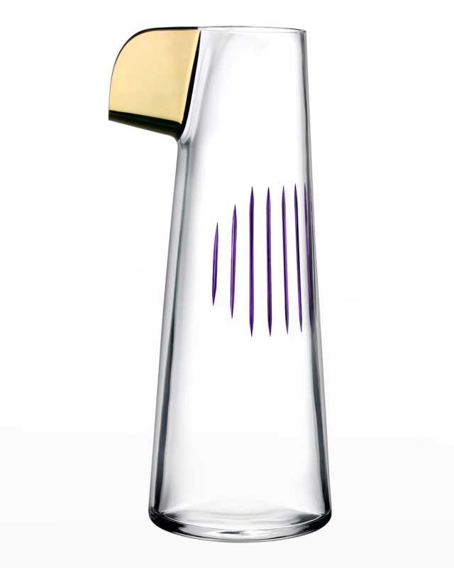Parrot Carafe, Clear/Purple