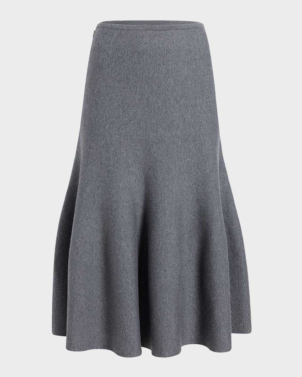 Odil Wool-Blend Midi Skirt