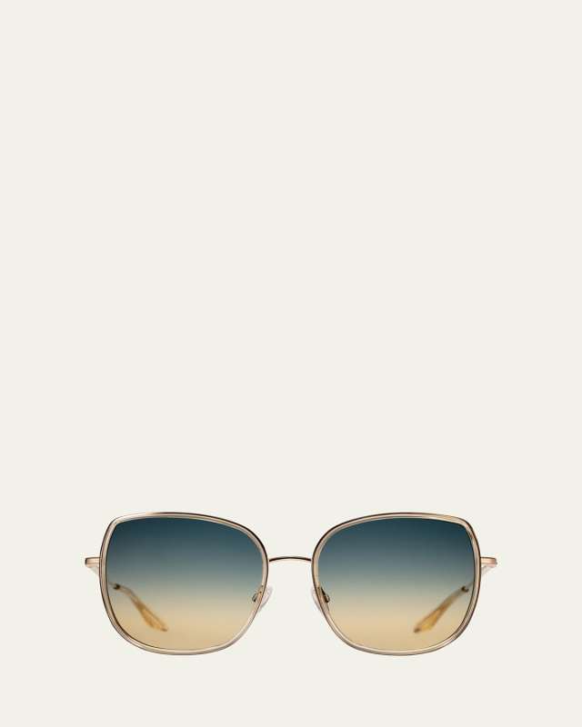 Vega Acetate & Titanium Butterfly Sunglasses