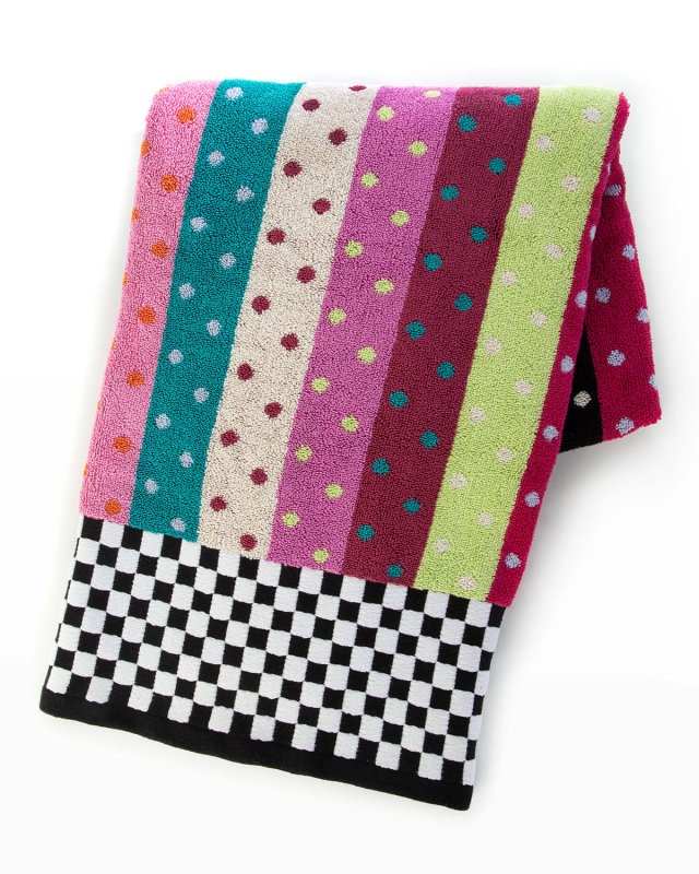 Ribbon & Dot Bath Towel
