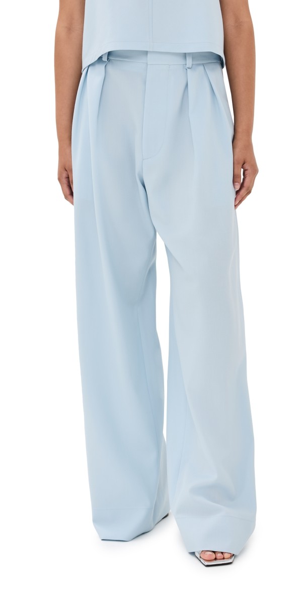 WARDROBE. NYC Low Rise Trousers Ice Blue