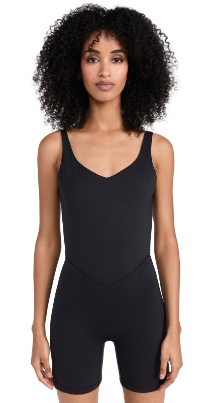 BANDIER V Neck Tempo Playsuit Black