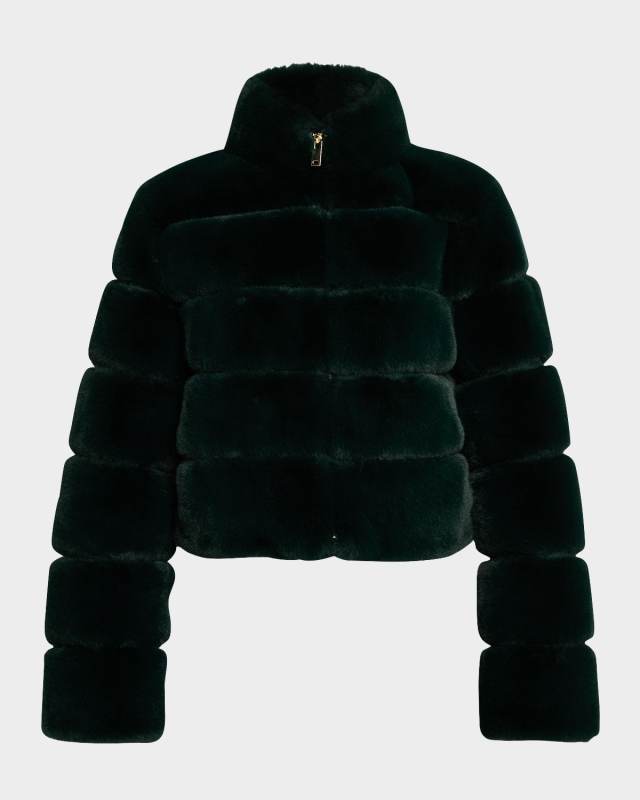 Tala Faux-Fur Bomber Jacket