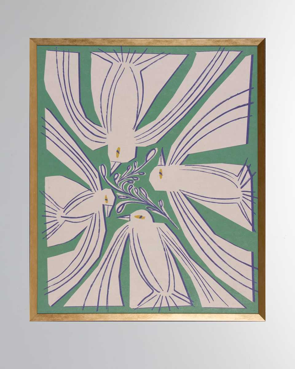 "Block Flock II" Giclee on Paper Wall Art