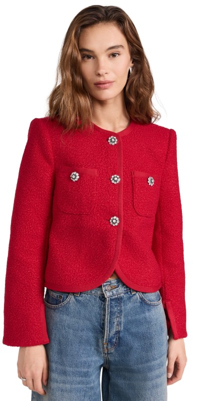 Cinq à Sept Junia Jacket Berry Fizz