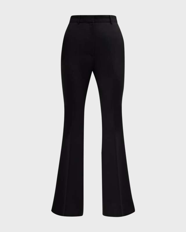 Terese Mid-Rise Bootcut Crepe Pants