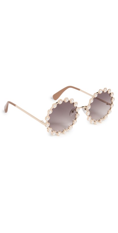 Lele Sadoughi Pearl Elton Sunglasses Pearl 100