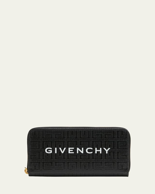 Continental Zip Wallet in 4G Logo Coated Canvas
