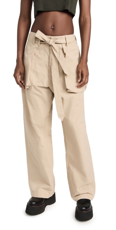 R13 Belted Utility Pants Khaki