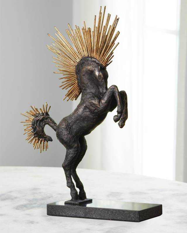 Mohawk Stallion Sculpture