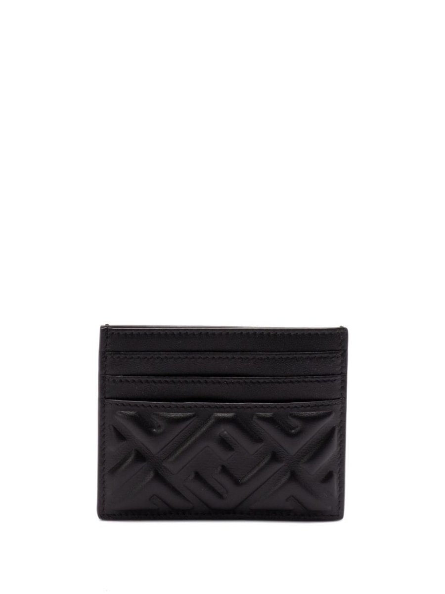 logo-embossed cardholder