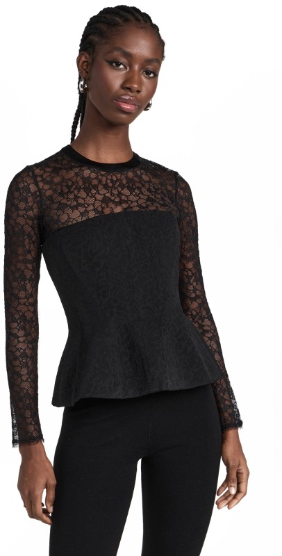 SIMKHAI Prima Bustier Top Black