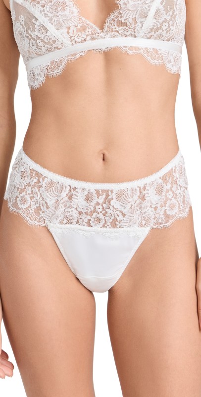 Hanky Panky Happily Ever After Retro Thong Light Ivory