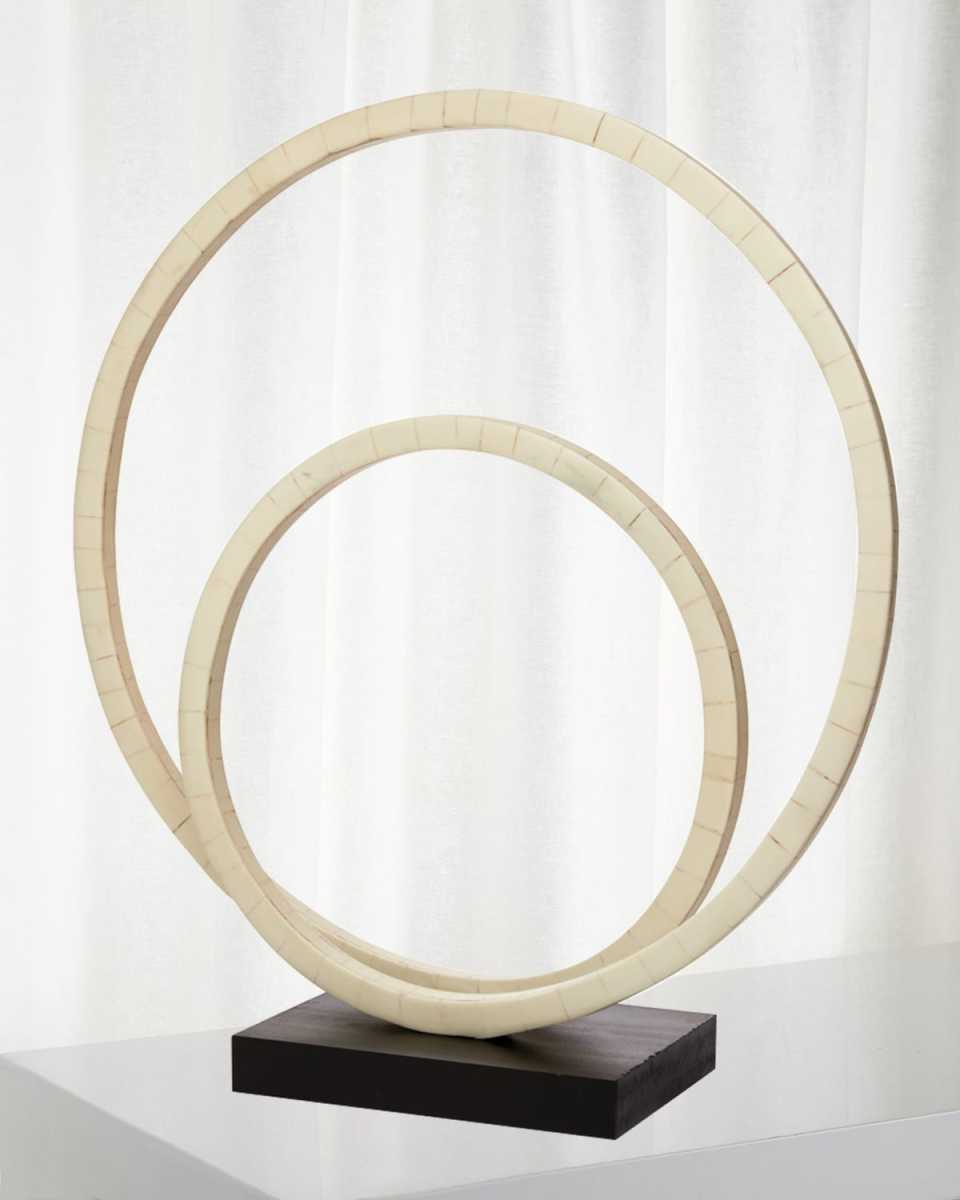 Helix Double Ring Sculpture