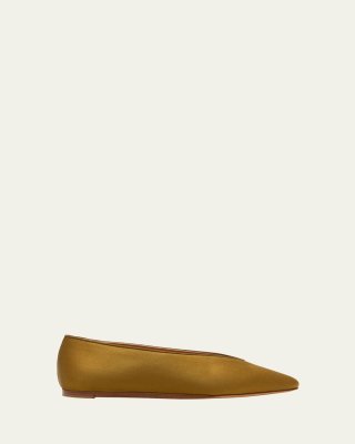 Regency Satin Ballerina Flats