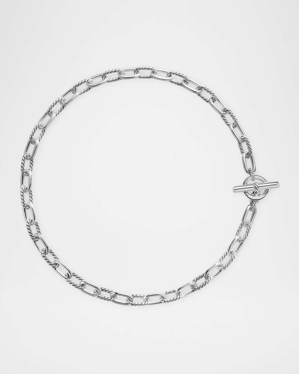 Madison Necklace with Toggle in Silver, 8.5mm, 18"L