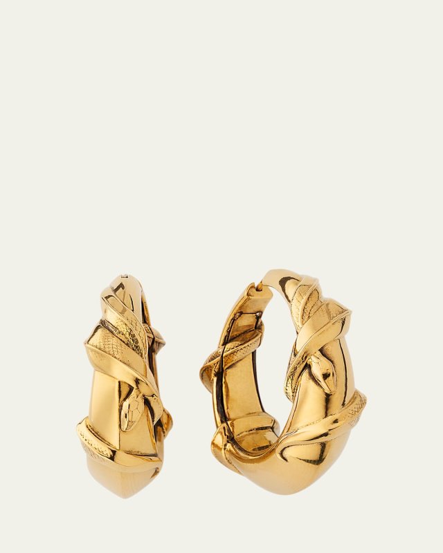 Snake Hoop Earrings