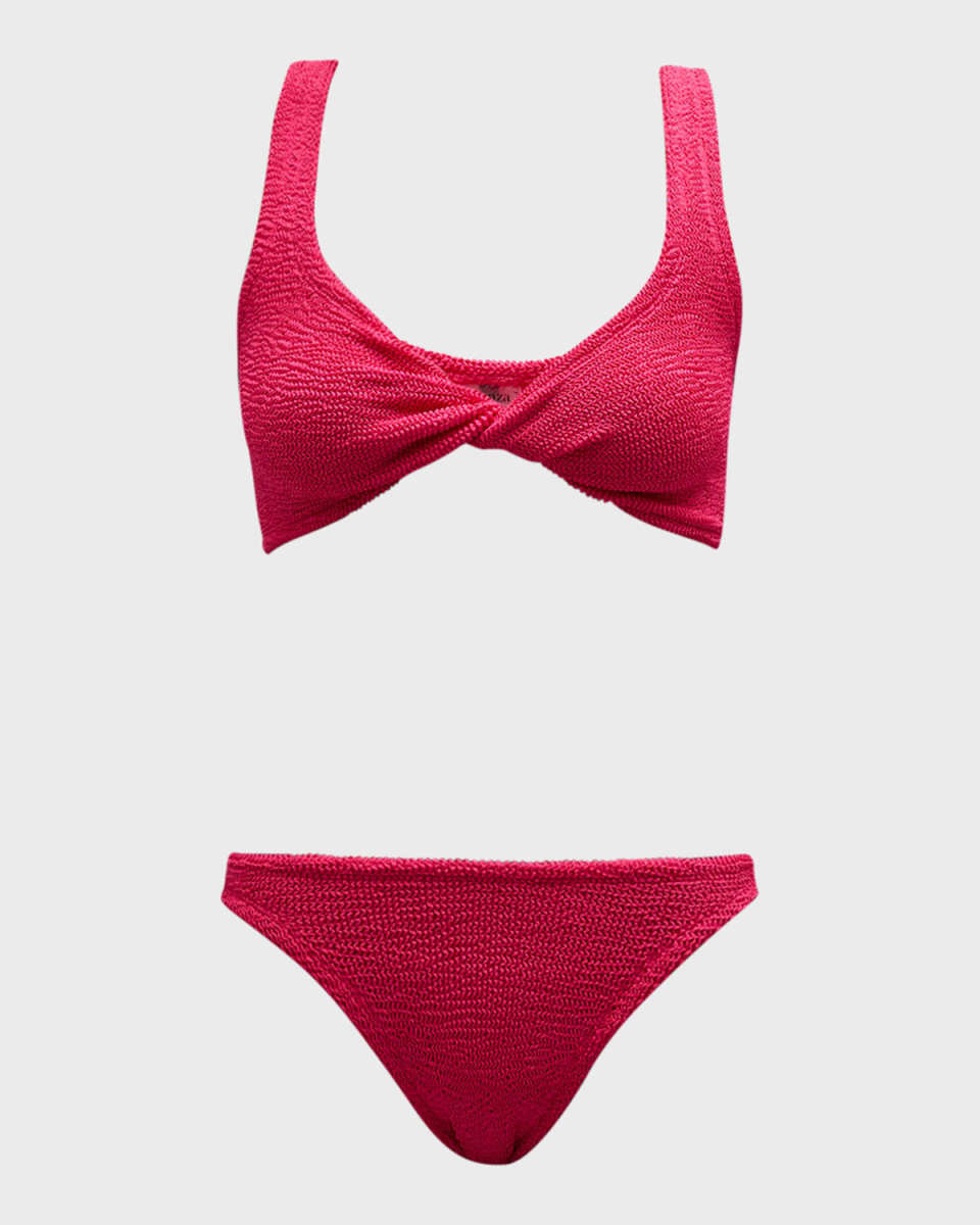 Juno Crinkled Two-Piece Bikini Set
