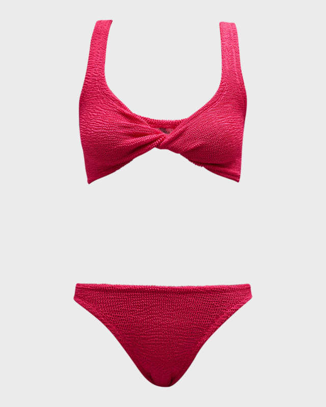 Juno Crinkled Two-Piece Bikini Set