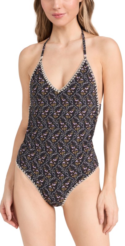 Isabel Marant Swan One-Piece Faded Black