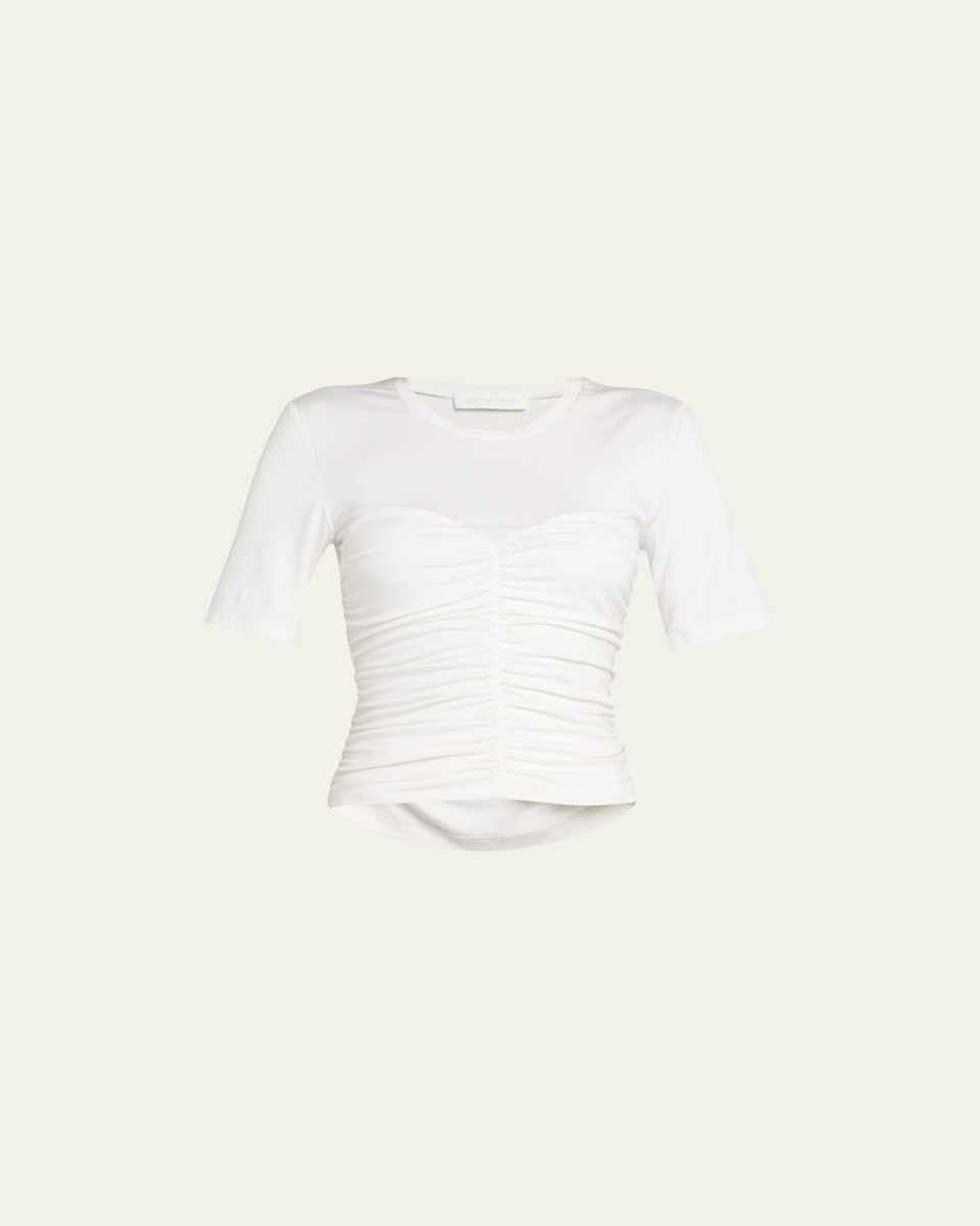 Tansy Ruched Stretch Jersey Top
