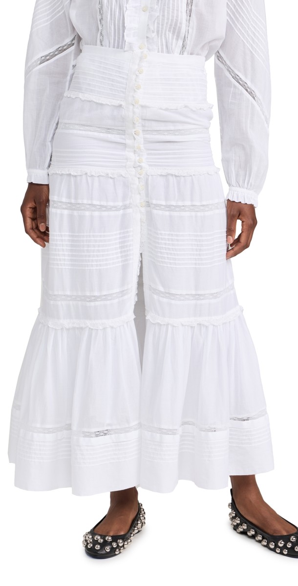 Isabel Marant Étoile Gihane Skirt White