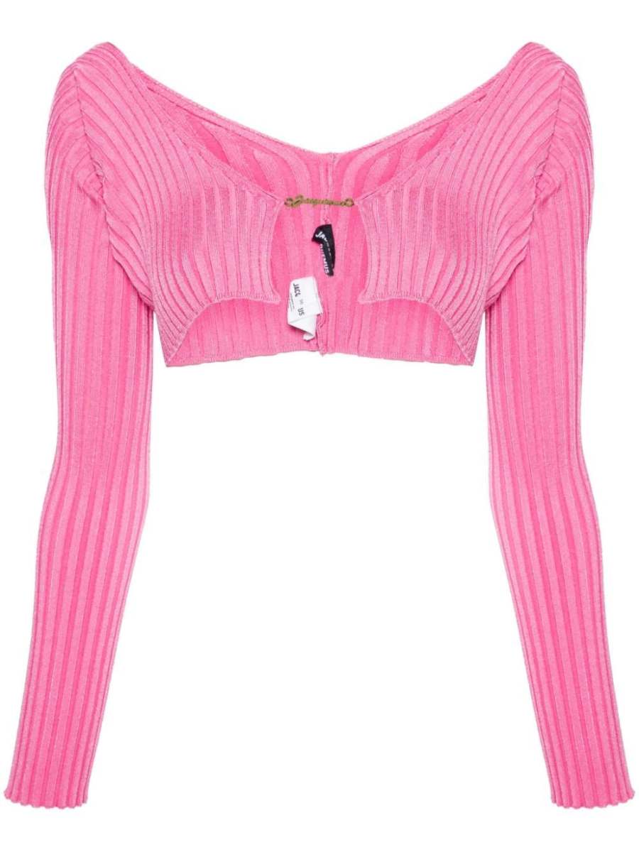 La Maille ribbed shrug cardigan