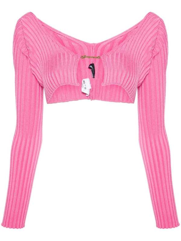 La Maille ribbed shrug cardigan