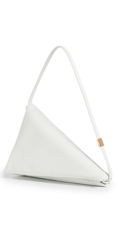 Marni Prisma Triangle Bag Lily White