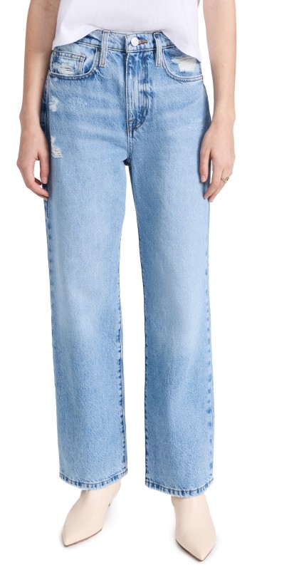 FRAME Le Jane Ankle Jeans Baines Rips