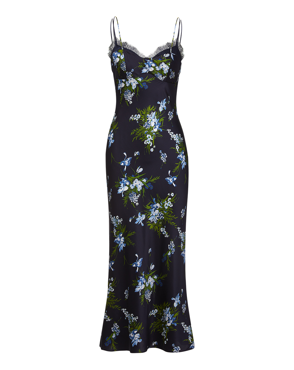 Veronica Beard BIXIE STRETCH-SILK SLIP DRESS