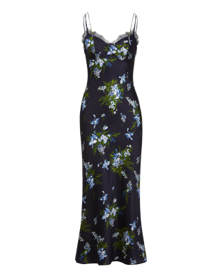 Veronica Beard BIXIE STRETCH-SILK SLIP DRESS