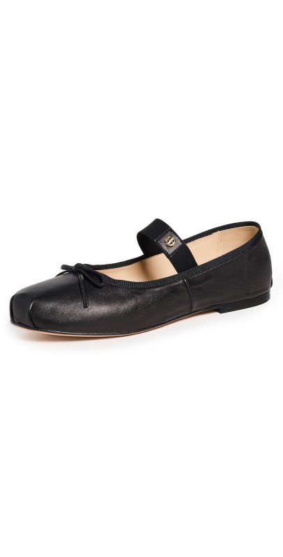 ANINE BING Jolie Flats Black