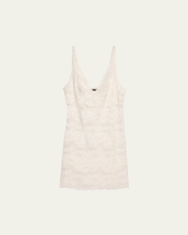 Imagine Deep V-Neck Lace Chemise